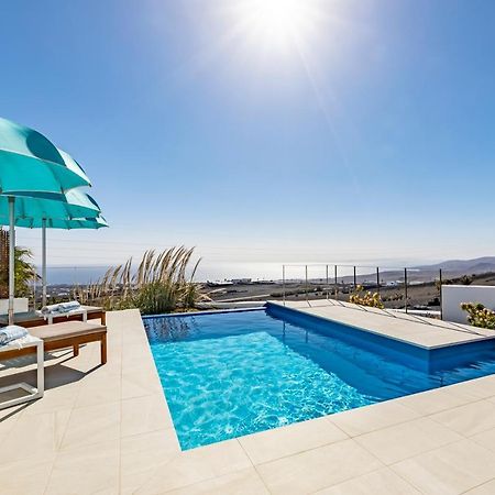 "New" Deluxe Designer Villa Infinity, With Panoramic Sea Views,Own Exclusive Heated Private Pool, Subtropical Gardens Tías Zewnętrze zdjęcie